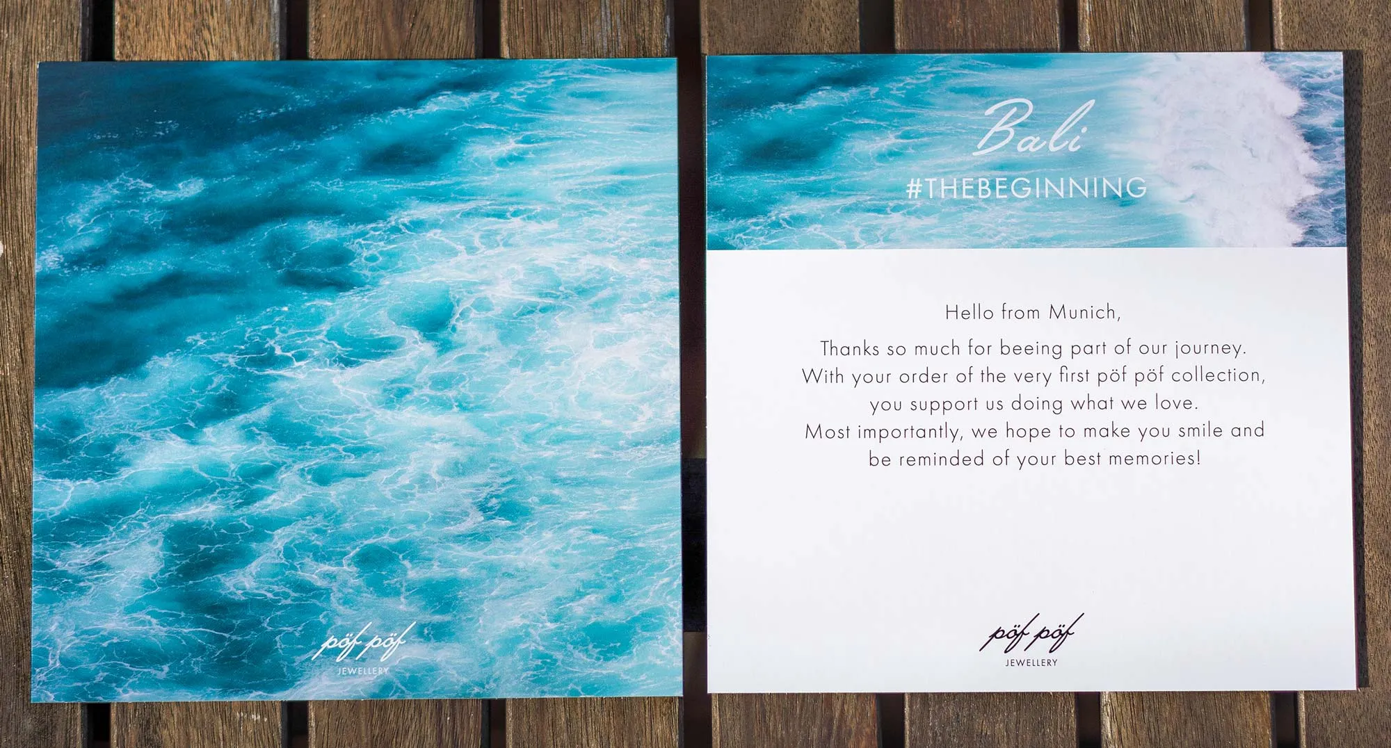 Packaging Design for pöf pöf jewellery