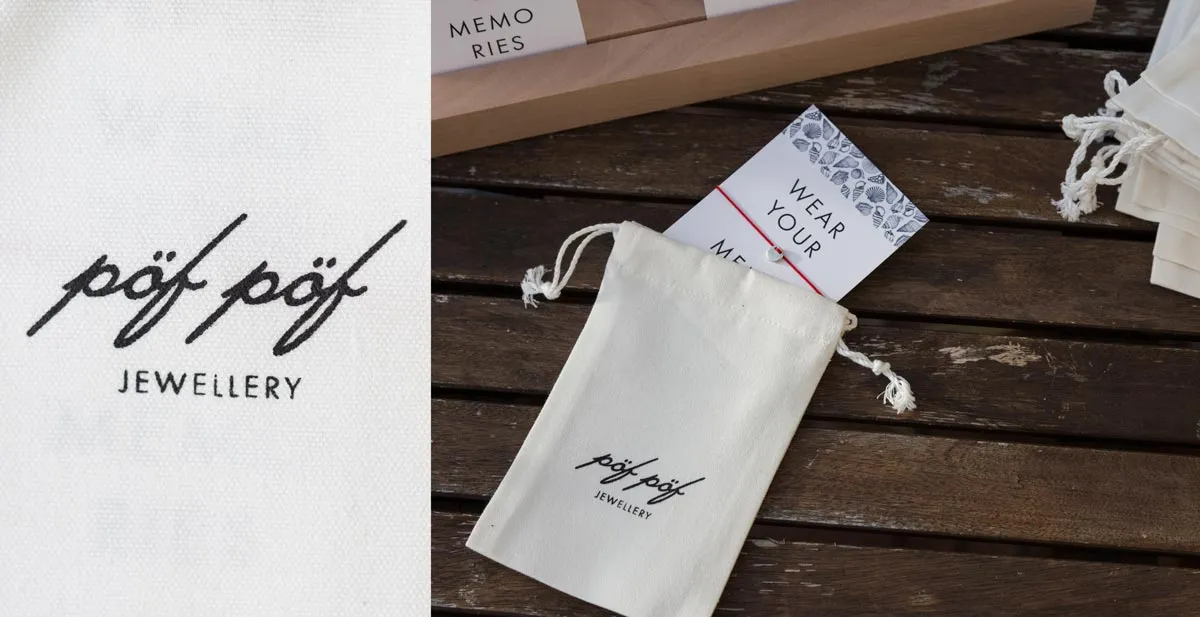 Packaging Design for pöf pöf jewellery