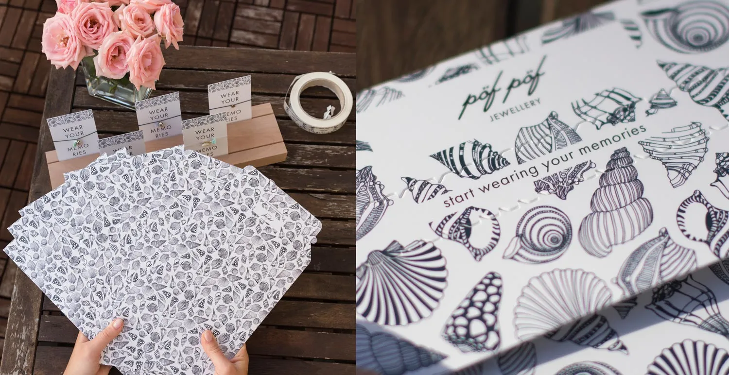 Packaging Design for pöf pöf jewellery